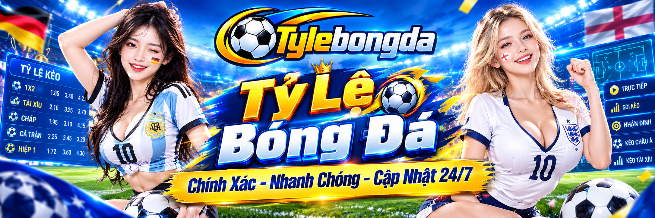 Tỷ lệ bóng đá chính xác, nhanh chóng, cập nhật 24/7